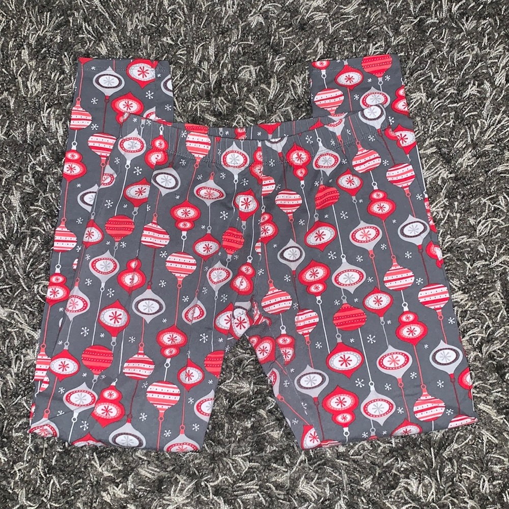 No Boundaries Christmas Ornament Leggings Size Medium
